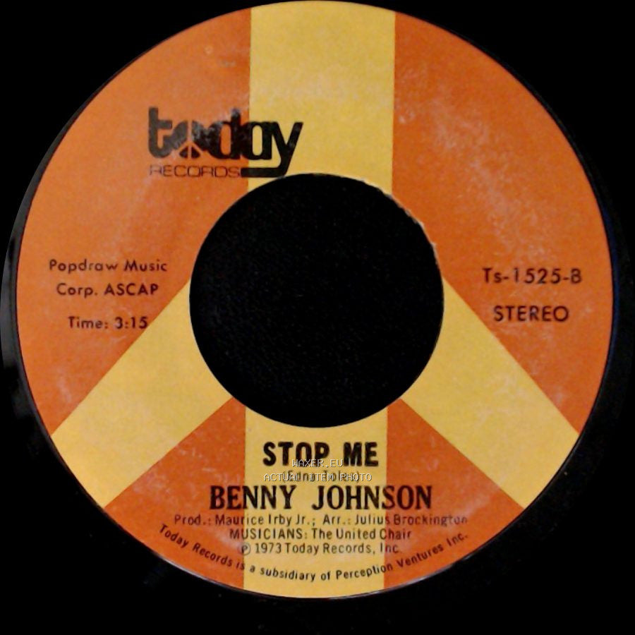 Benny Johnson - Visions Of Paradise / Stop Me side B
