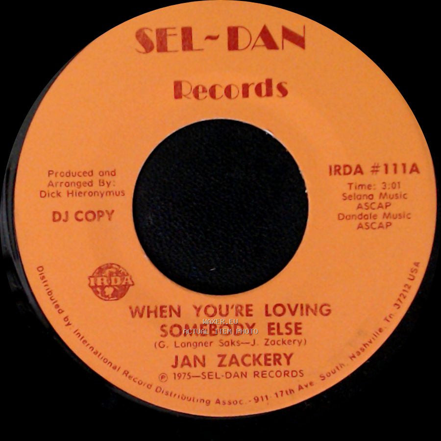 Jan Zackery - When You're Loving Somebody Else / When You're Loving Somebody Else side A
