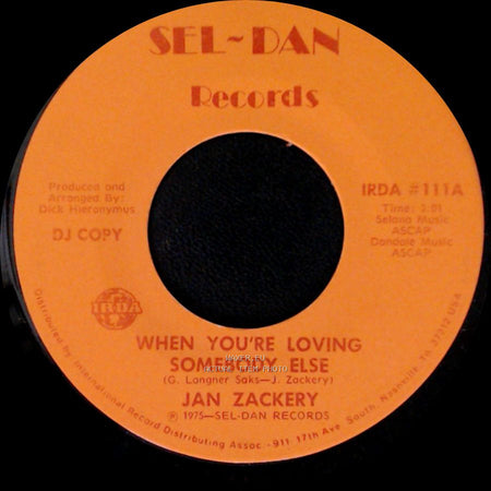 Jan Zackery - When You're Loving Somebody Else / When You're Loving Somebody Else side A