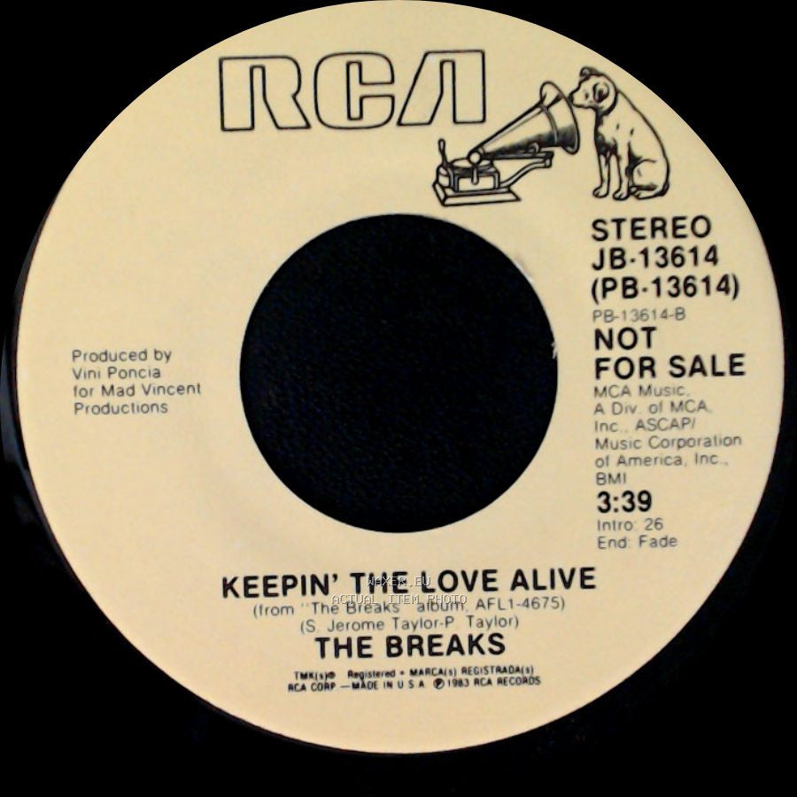 The Breaks - Keepin' The Love Alive / She Wants You side A