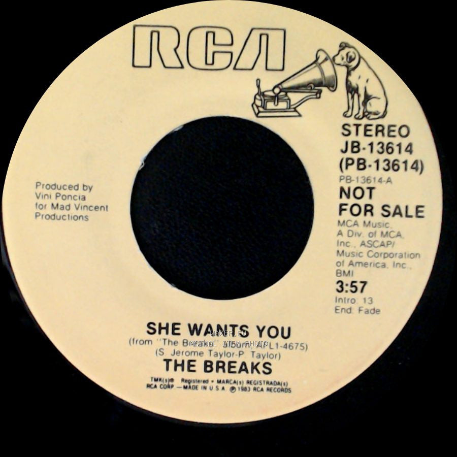 The Breaks - Keepin' The Love Alive / She Wants You side B