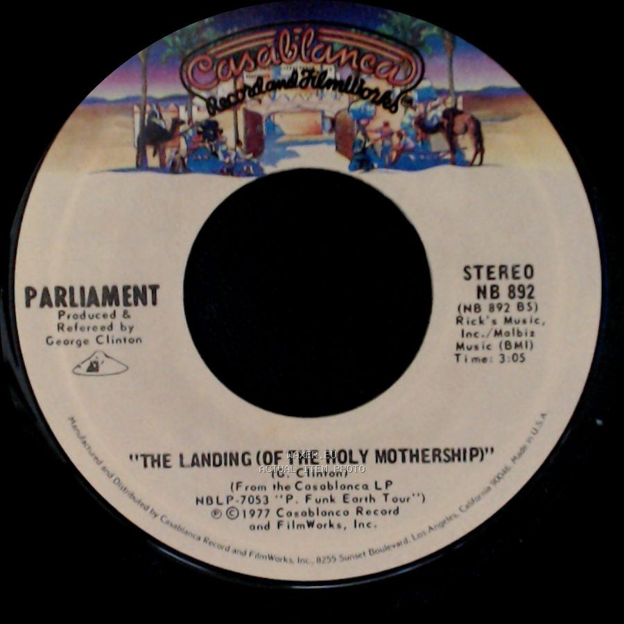 Parliament - The Landing (Of The Holy Mothership) / Fantasy Is Reality side A