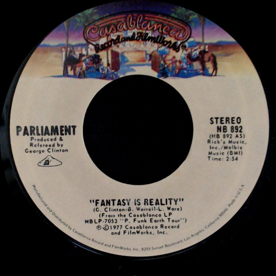 Parliament - The Landing (Of The Holy Mothership) / Fantasy Is Reality side B