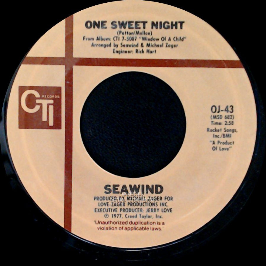 Seawind - One Sweet Night / Do Listen To side A