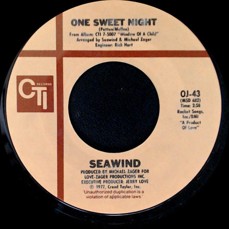 Seawind - One Sweet Night / Do Listen To side A