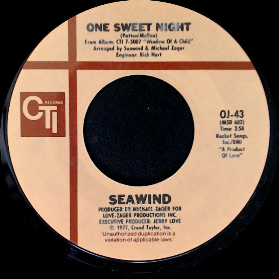 Seawind - One Sweet Night / Do Listen To side A