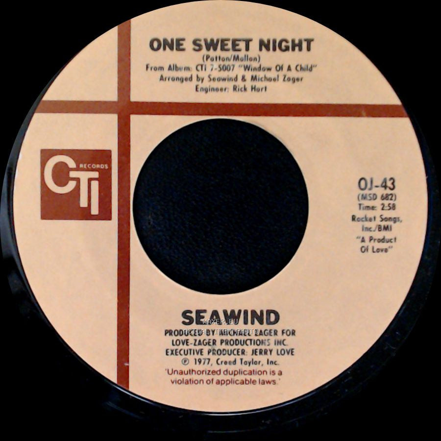 Seawind - One Sweet Night / Do Listen To side A