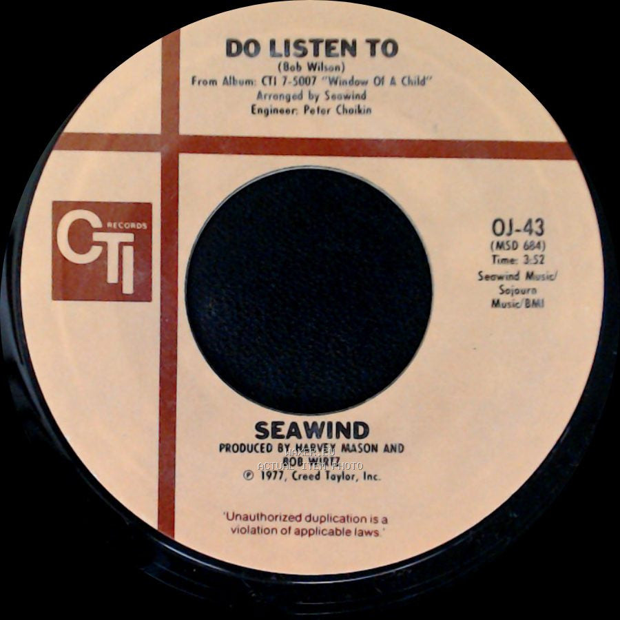 Seawind - One Sweet Night / Do Listen To side B