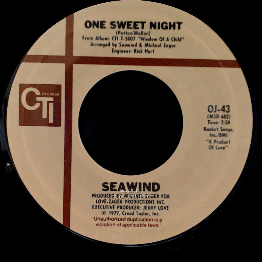 Seawind - One Sweet Night / Do Listen To side B