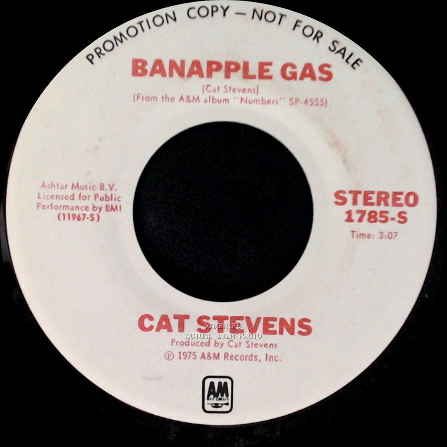 Cat Stevens - Banapple Gas / Banapple Gas side A