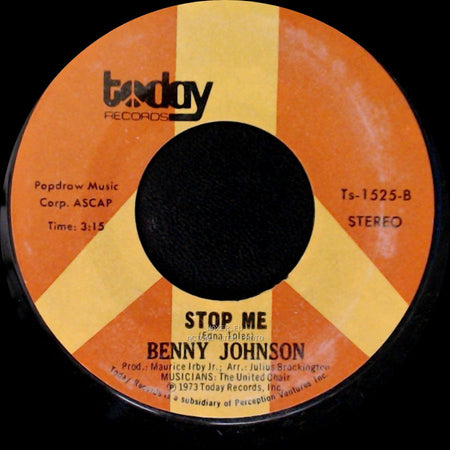 Benny Johnson - Visions Of Paradise / Stop Me side B