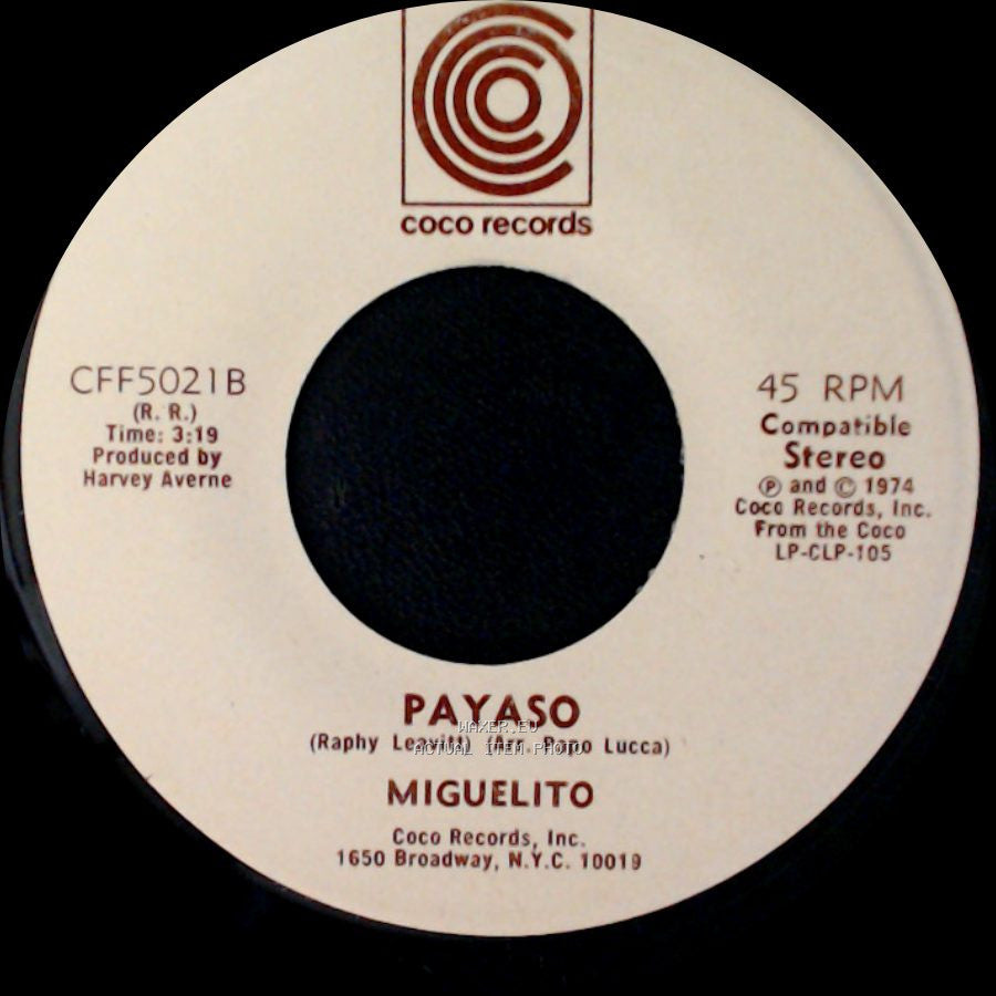 Miguelito - Payaso / Miguelin side B