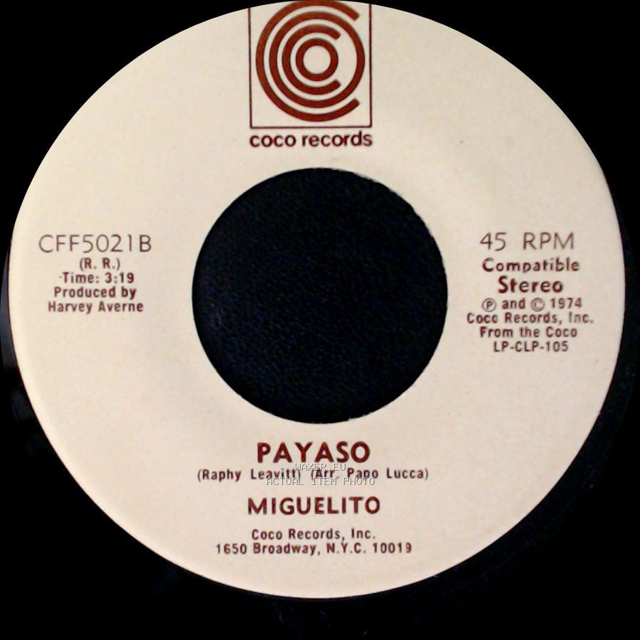 Miguelito - Payaso / Miguelin side A