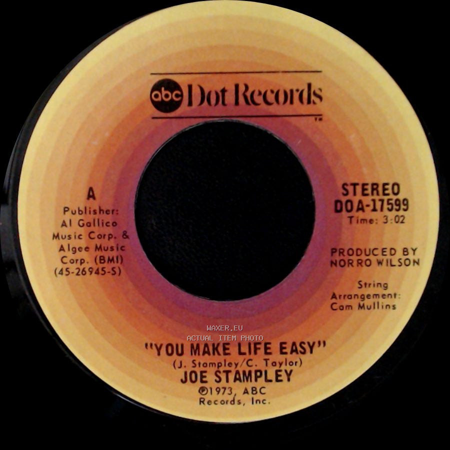 Joe Stampley - Clinging Vine / You Make Life Easy side B