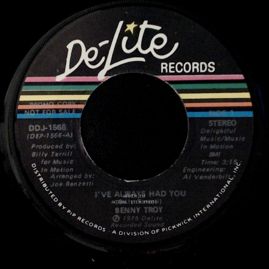 Benny Troy - I've Always Had You / I've Always Had You side A