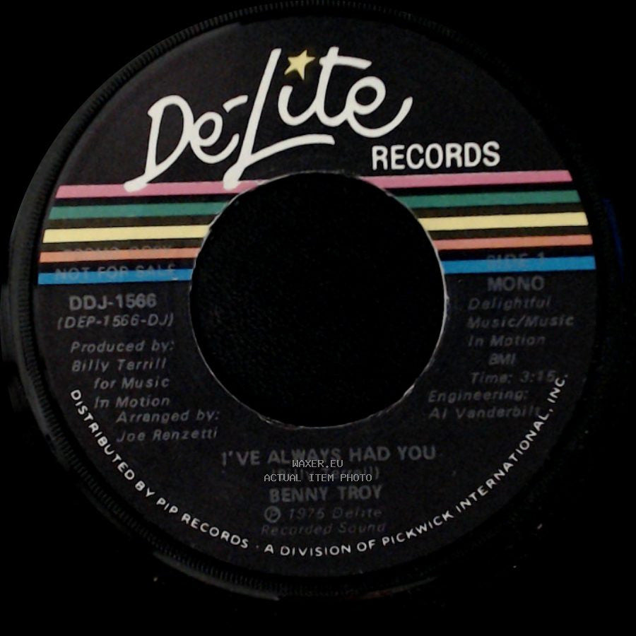 Benny Troy - I've Always Had You / I've Always Had You side B
