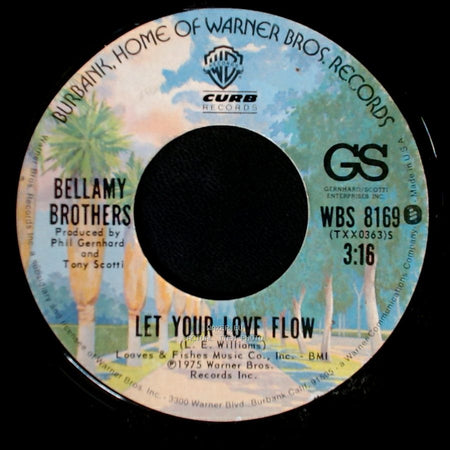 Bellamy Brothers - Inside Of My Guitar / Let Your Love Flow side B