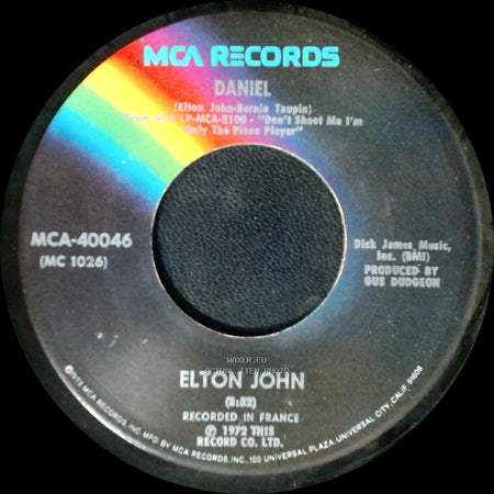Elton John - Daniel / Skyline Pigeon side A