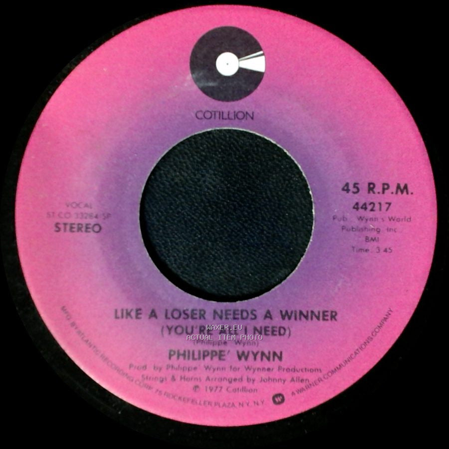 Philippe Wynne - Hats Off To Mama / Like A Loser Needs A Winner (You're All I Need) side B