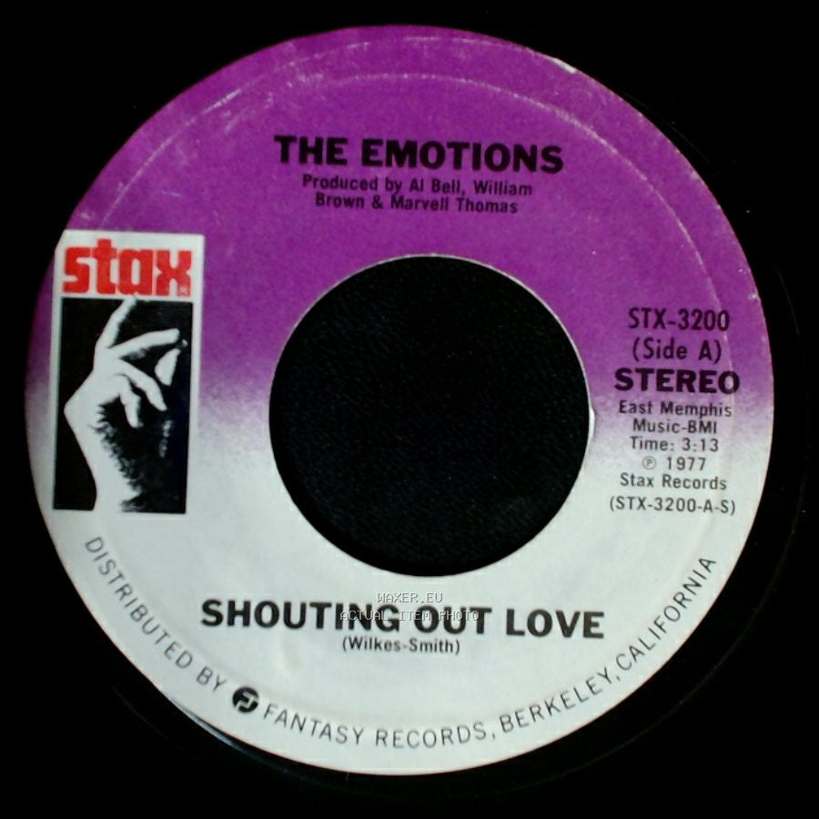 The Emotions - Shouting Out Love / Baby, I'm Through side A