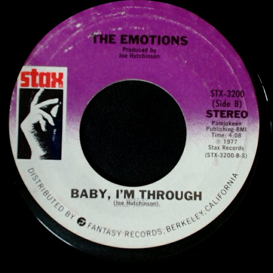 The Emotions - Shouting Out Love / Baby, I'm Through side B