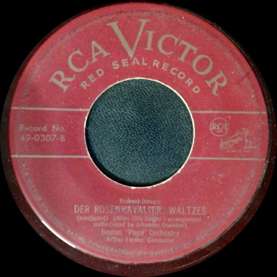 Boston "Pops" Orchestra; Arthur Fiedler, Conductor - Der Rosenkavalier Waltzes (Concluded) / Der Rosenkavalier: Waltzes (Part D) side A
