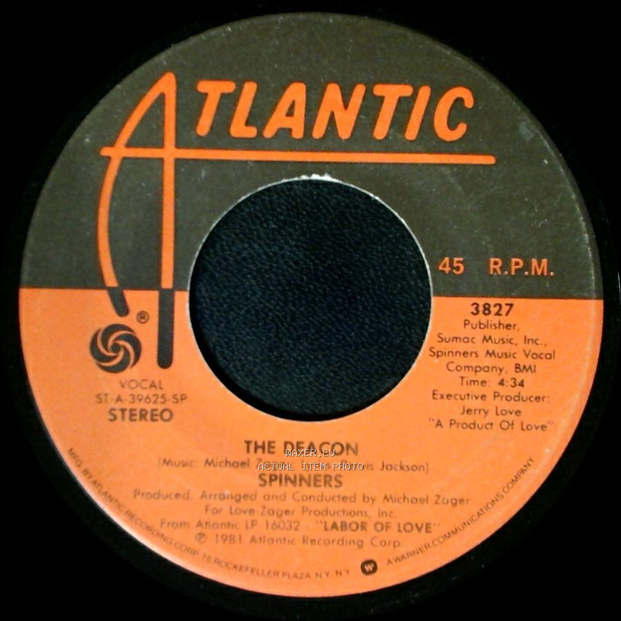 Spinners - The Deacon / The Winter Of Our Love side A