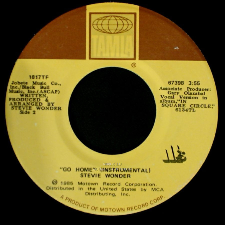 Stevie Wonder - Go Home / Go Home (Instrumental) side B