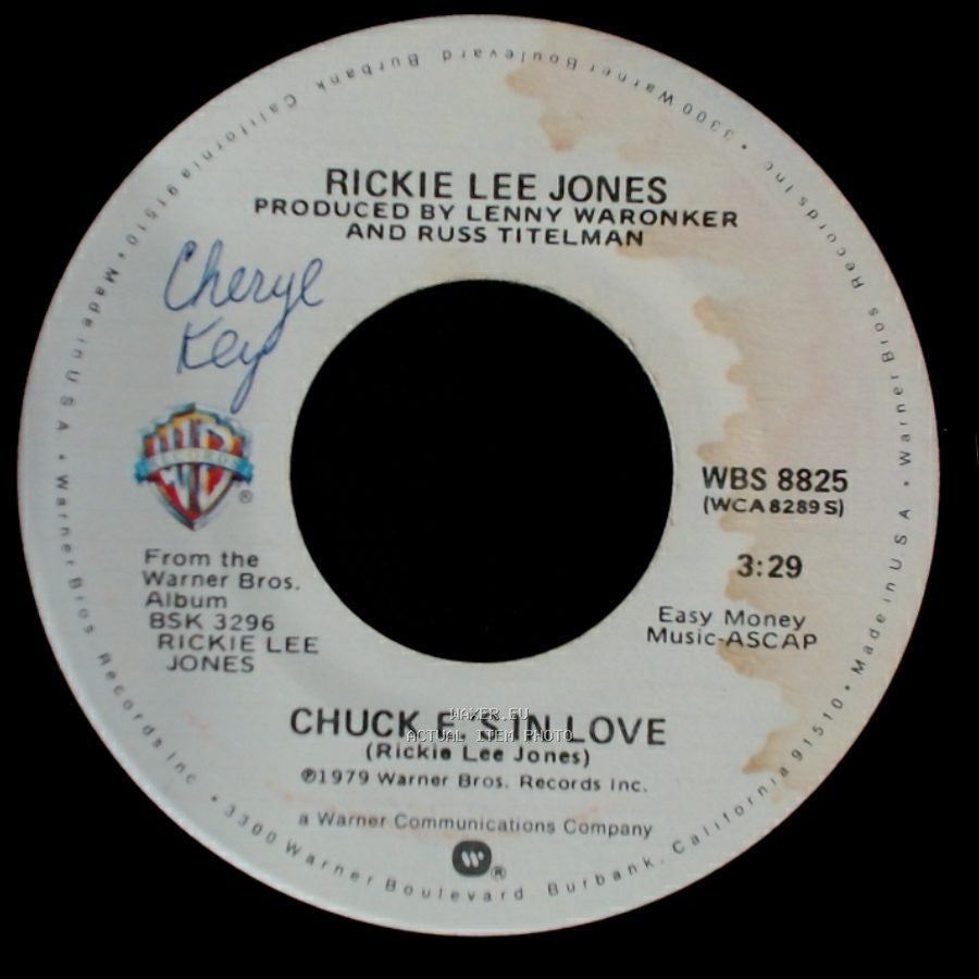 Rickie Lee Jones - Chuck E.'s In Love / On Saturday Afternoons In 1963 side A