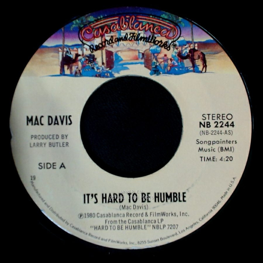 Mac Davis - It's Hard To Be Humble / The Greatest Gift Of All side A