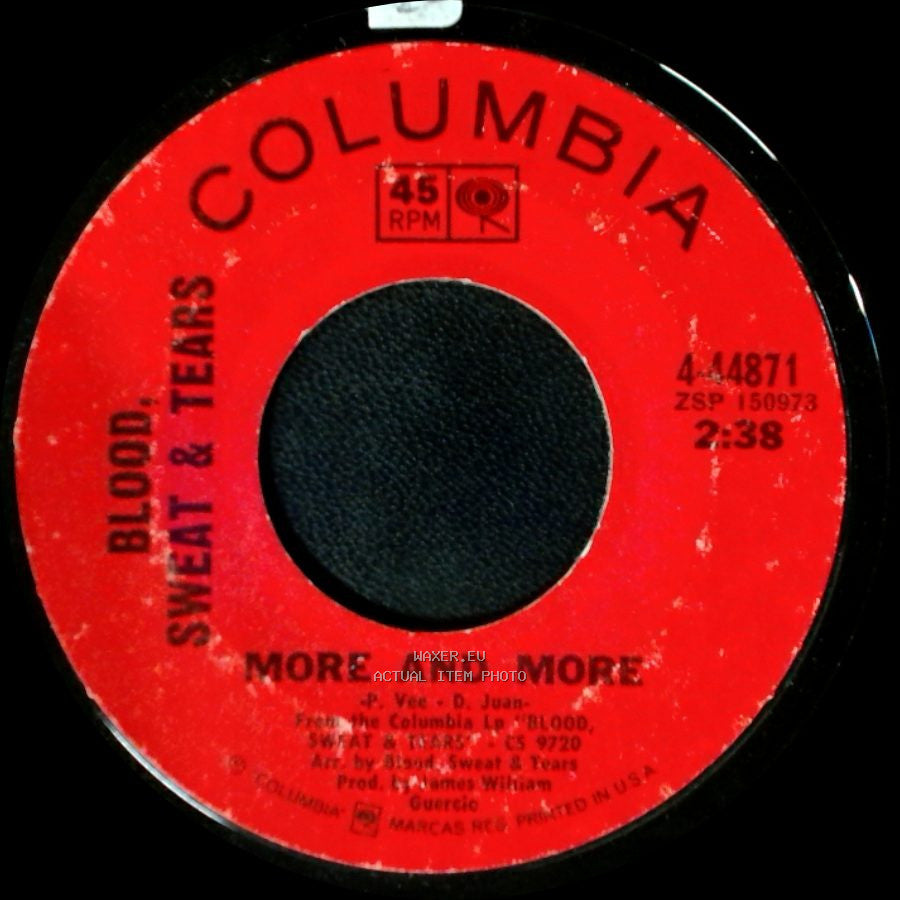 Blood, Sweat & Tears - Spinning Wheel / More And More side B