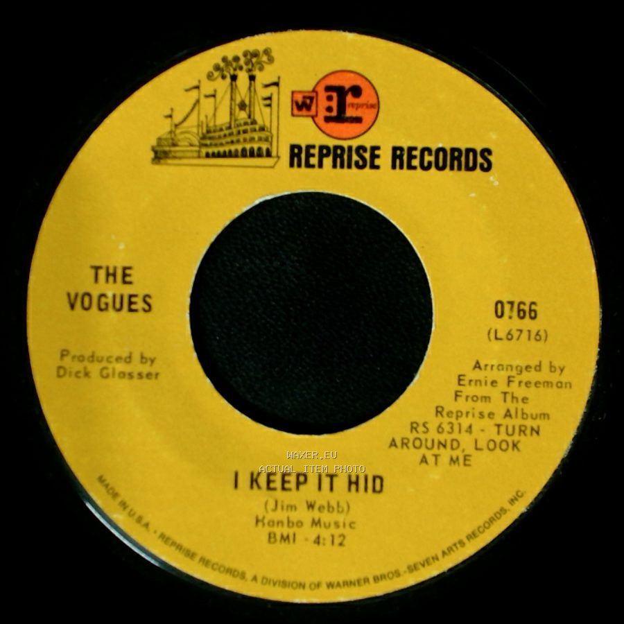 The Vogues - I Keep It Hid / My Special Angel side A