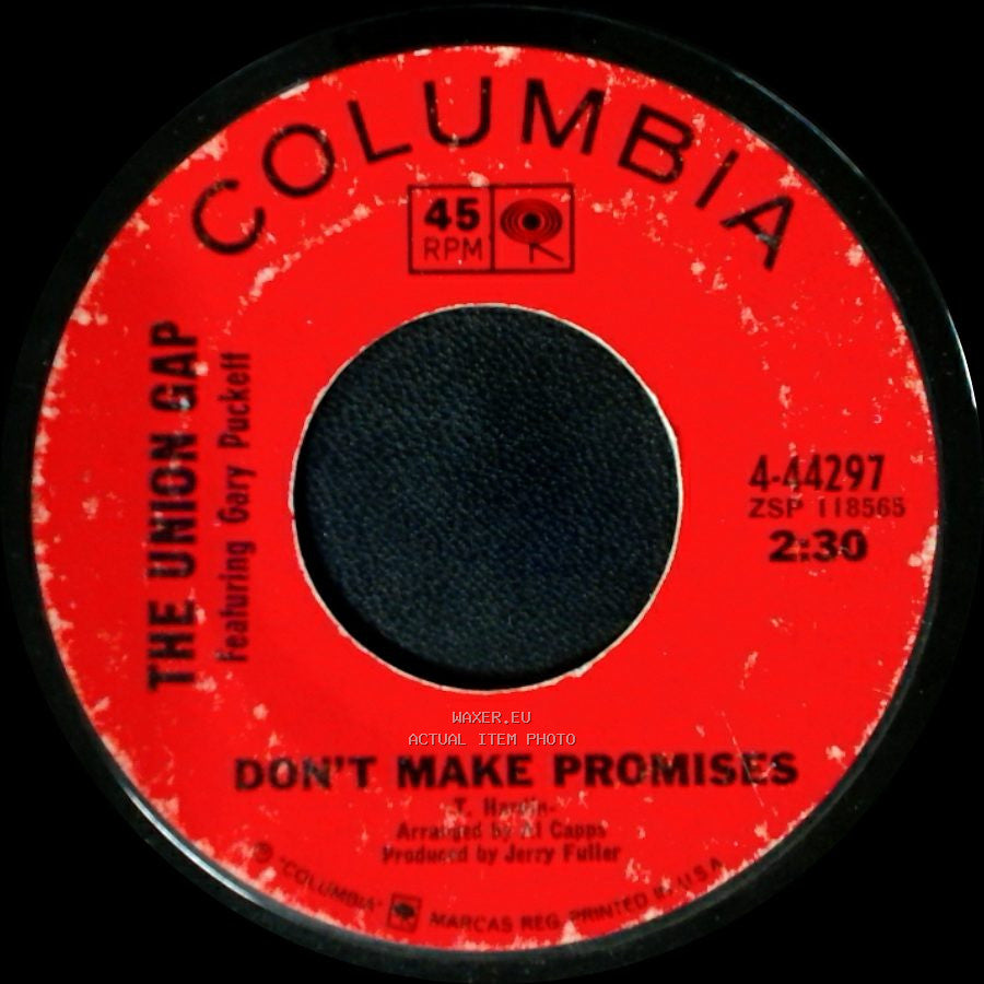The Union Gap Featuring Gary Puckett - Don't Make Promises / Woman, Woman side A