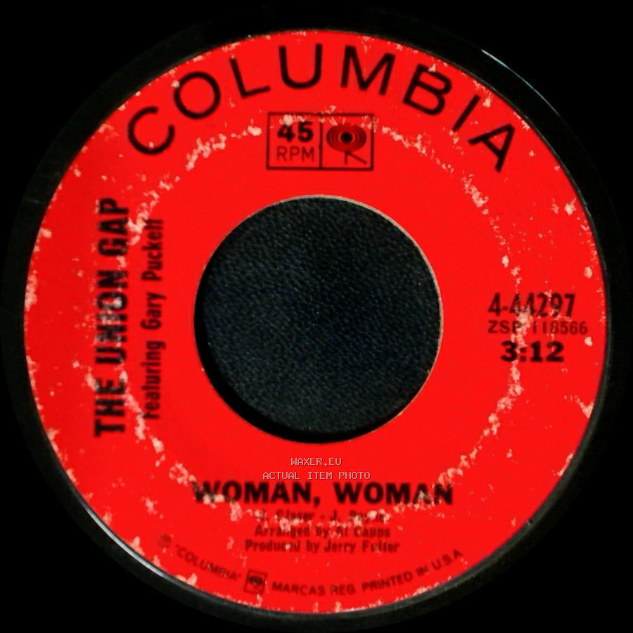 The Union Gap Featuring Gary Puckett - Don't Make Promises / Woman, Woman side B