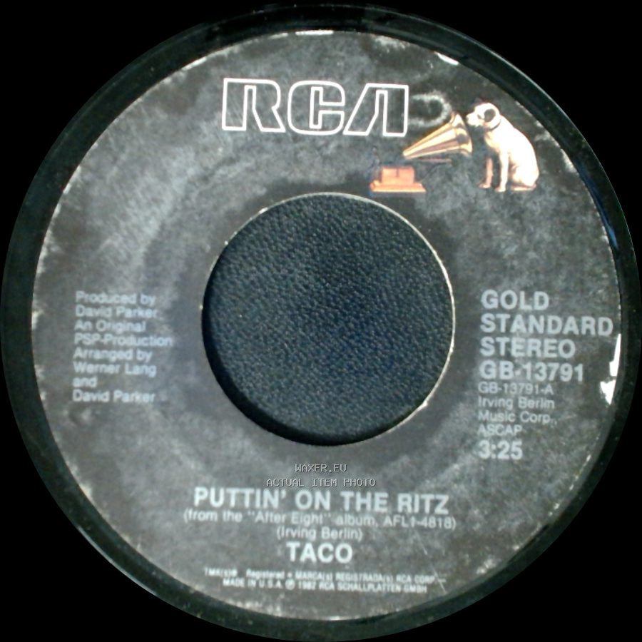 Taco - Cheek To Cheek / Puttin' On The Ritz side B