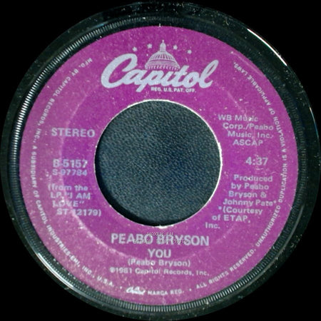 Peabo Bryson - You / Give Me Your Love side A
