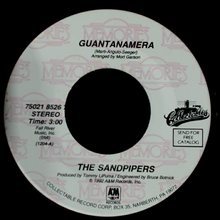 The Sandpipers - Guantanamera / Cuando Sali De Cuba side A