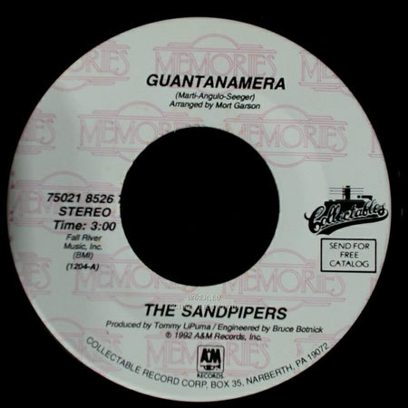 The Sandpipers - Guantanamera / Cuando Sali De Cuba side A