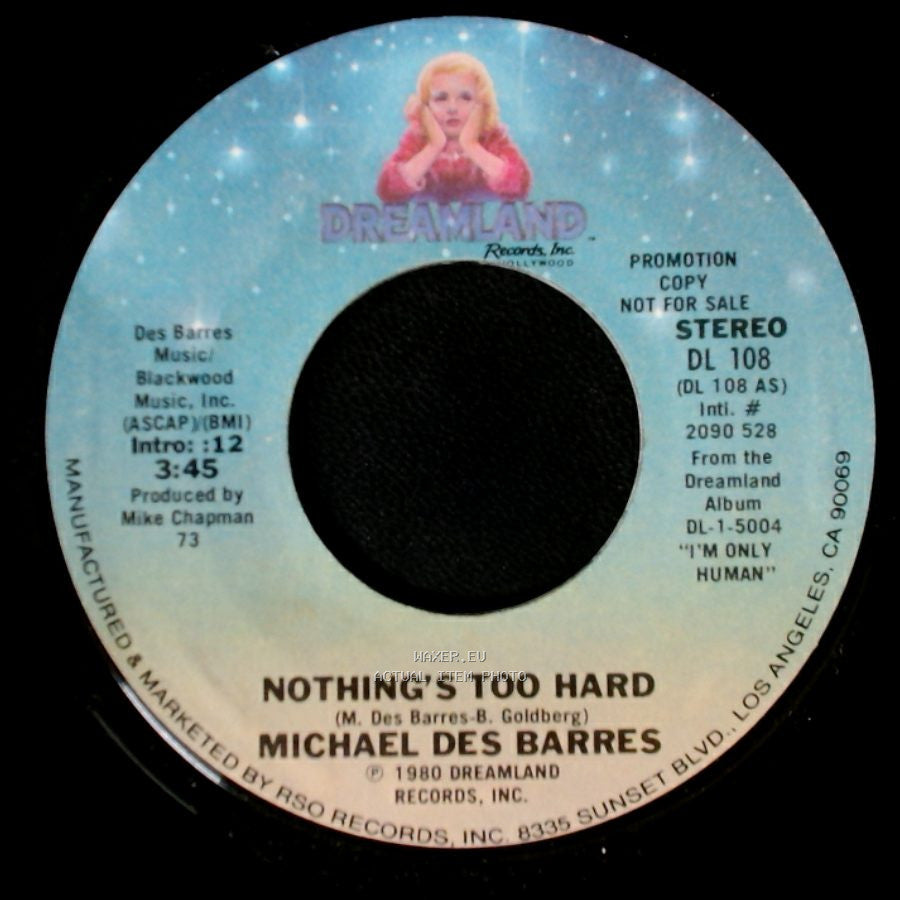 Michael Des Barres - Nothing's Too Hard / Nothing’S Too Hard side B