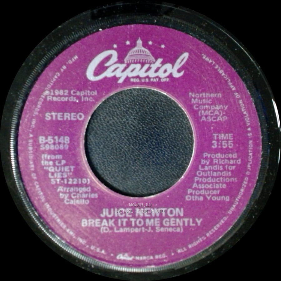 Juice Newton - Adios Mi Corazon / Break It To Me Gently side B