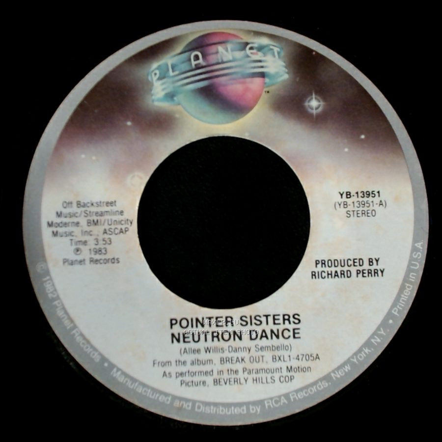 Pointer Sisters - Neutron Dance / Telegraph Your Love side A