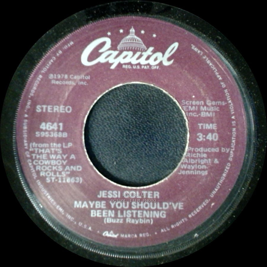 Jessi Colter - Maybe You Should've Been Listening / My Cowboy's Last Ride side A