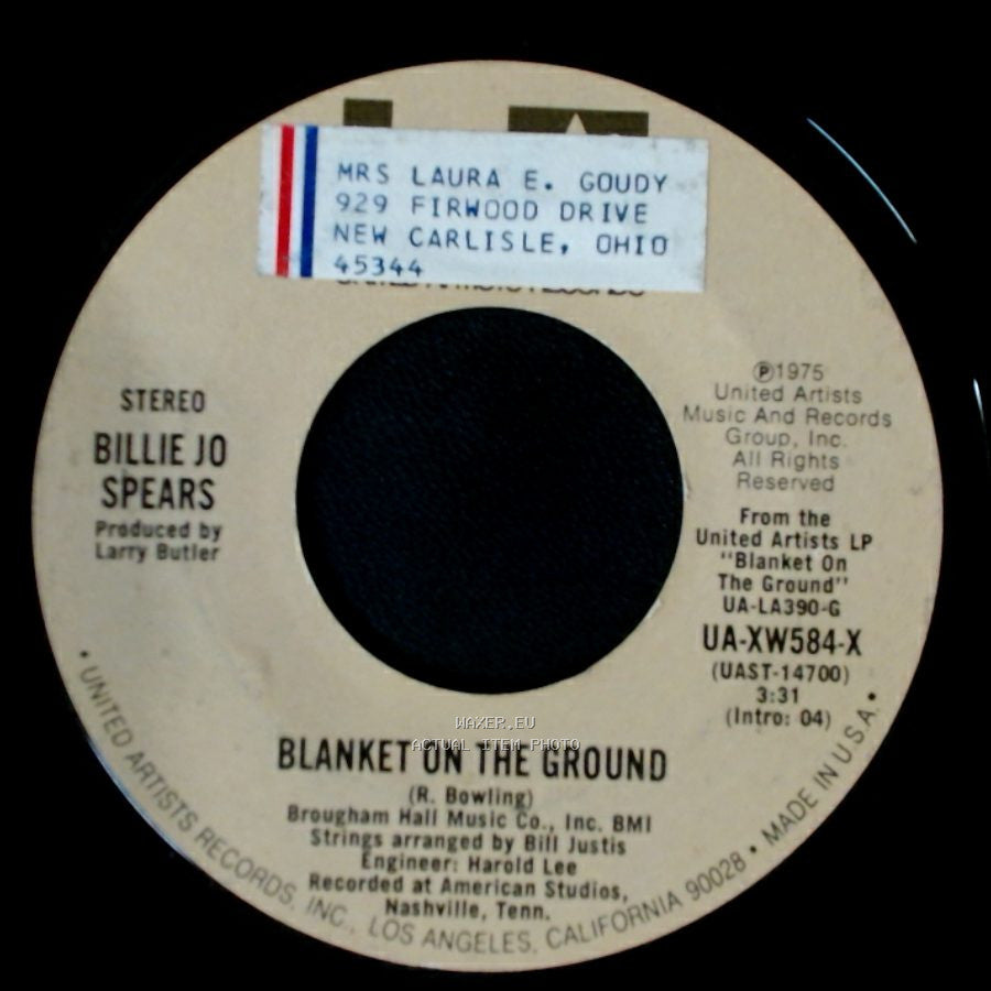 Billie Jo Spears - Come On Home / Blanket On The Ground side B