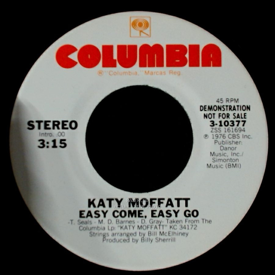 Katy Moffatt - Easy Come, Easy Go / Easy Come, Easy Go side A