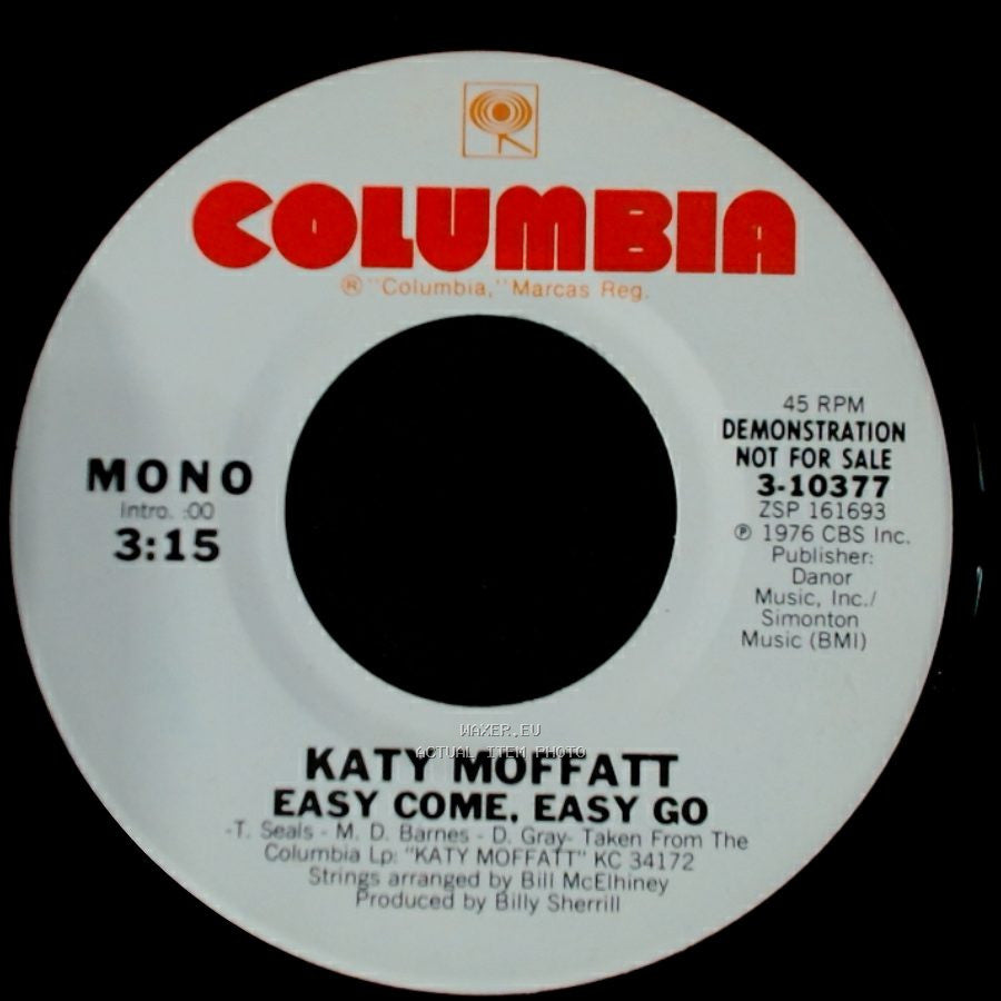 Katy Moffatt - Easy Come, Easy Go / Easy Come, Easy Go side B