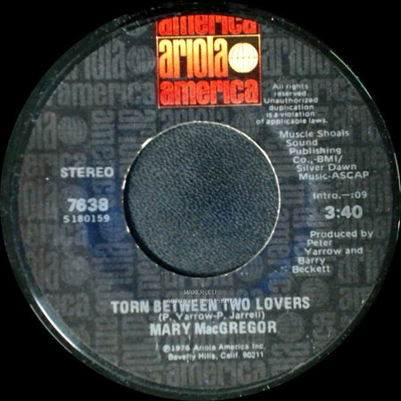 Mary Macgregor - I Just Want To Love You / Torn Between Two Lovers side B