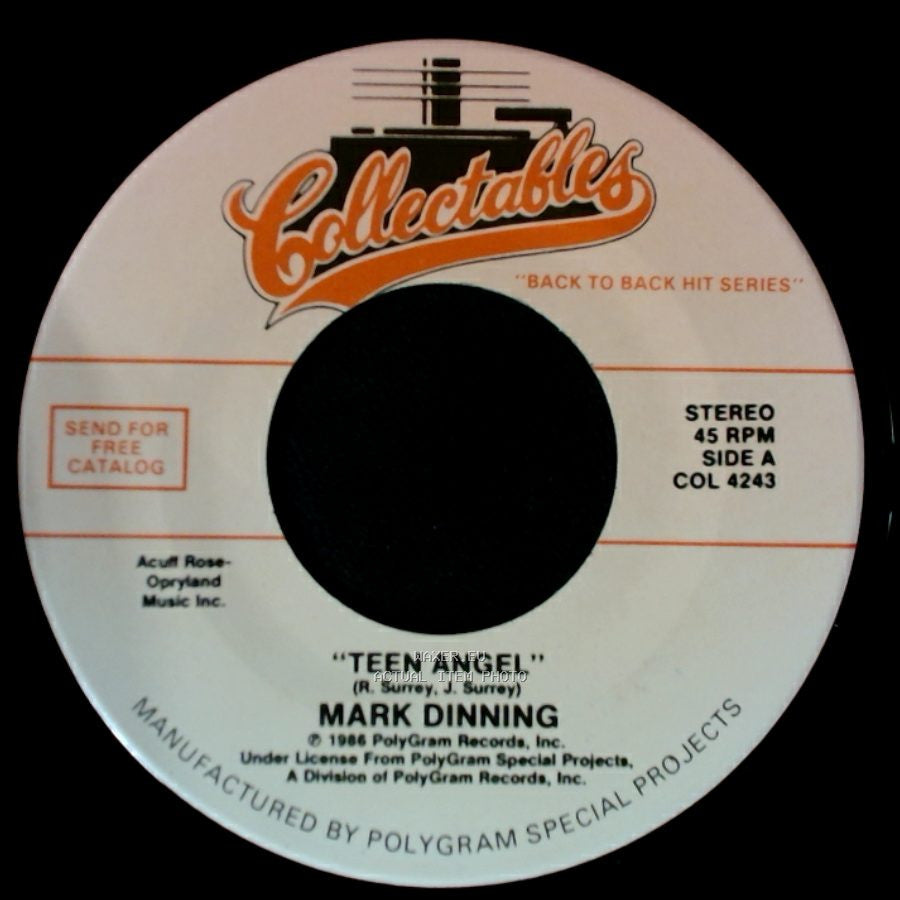 Mark Dinning / Ray Peterson - Teen Angel / Corinne Corinna side A