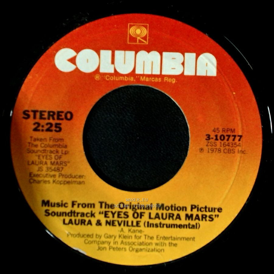 Barbra Streisand / Laura & Neville - Love Theme From "Eyes Of Laura Mars" (Prisoner) / Laura & Neville (Instrumental) side B