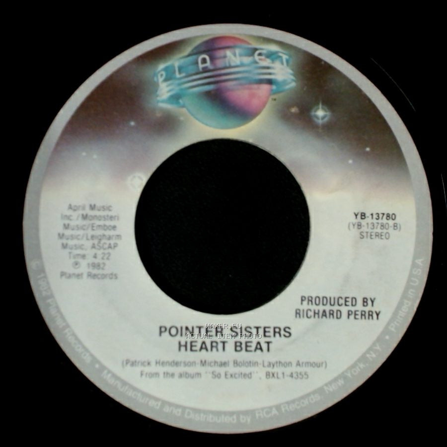 Pointer Sisters - Heart Beat / Jump (For My Love) side A