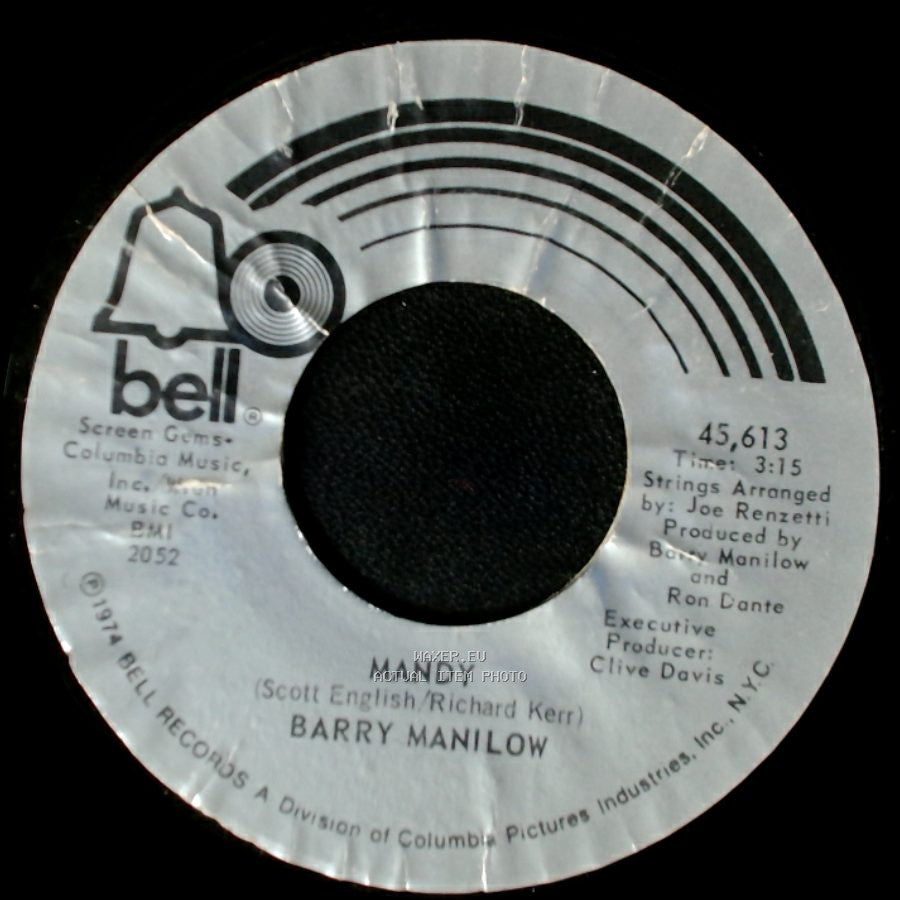 Barry Manilow - Something's Comin' Up / Mandy side B